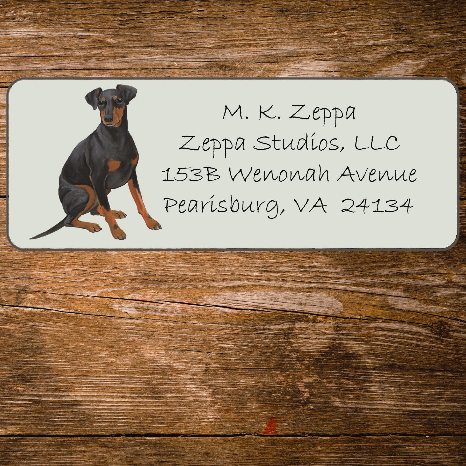 Manchester Terrier Address Label