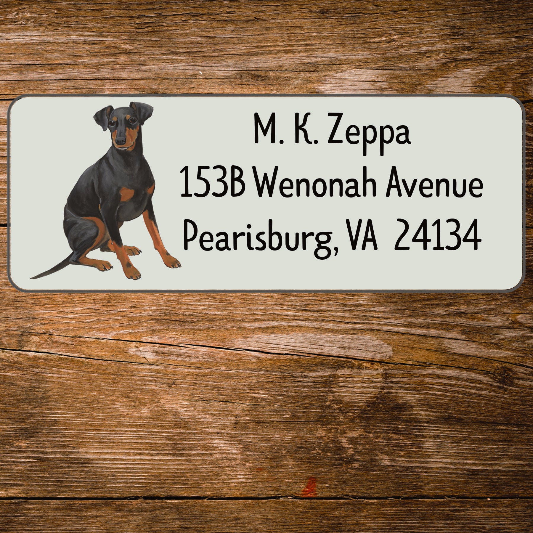 Manchester Terrier Address Label
