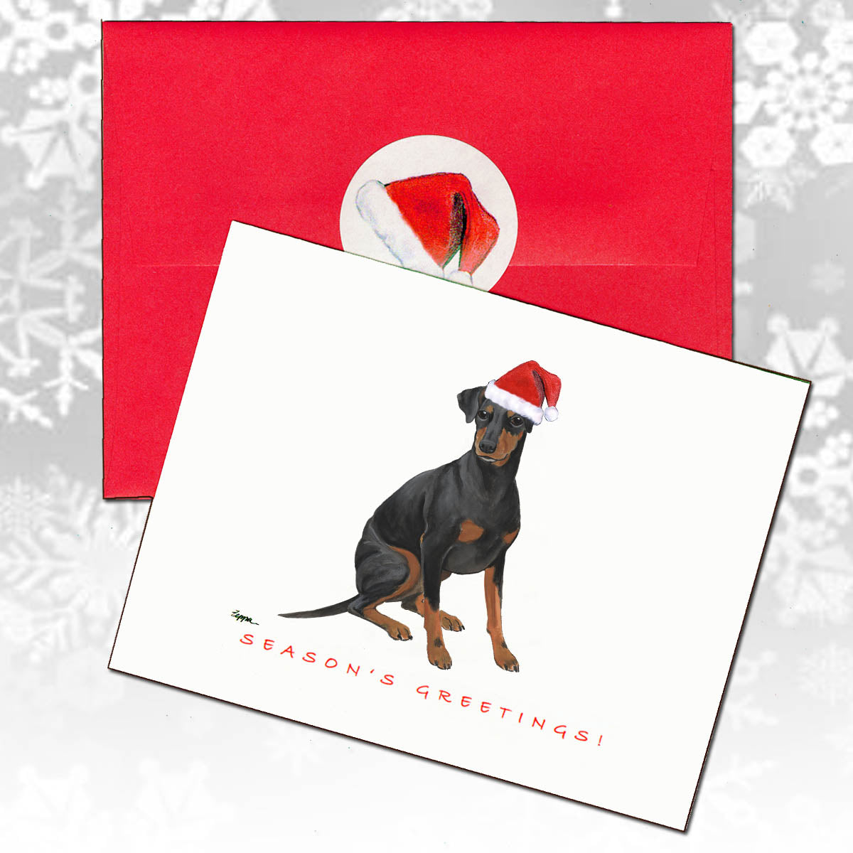 Manchester Terrier Christmas Cards