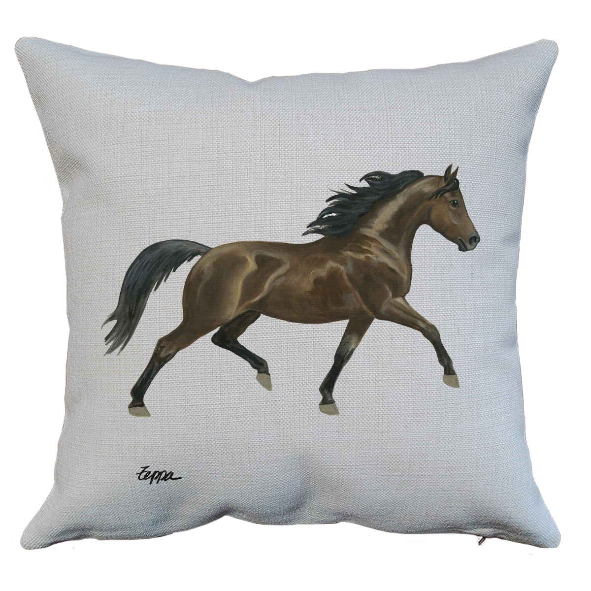 Morgan Horse Throw Pillow