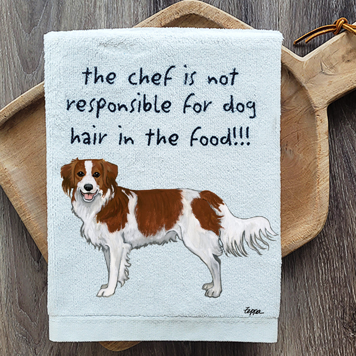 Nederlandse Kooikerhondje Kitchen Towel