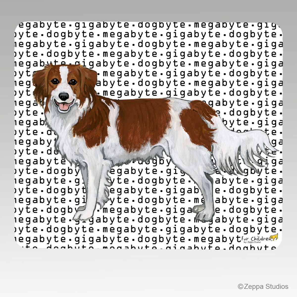 Nederlandse Kooikerhondje Megabyte Mouse Pad