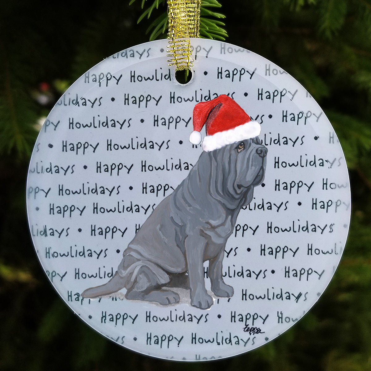 Neopolitan Mastiff Christmas Ornaments