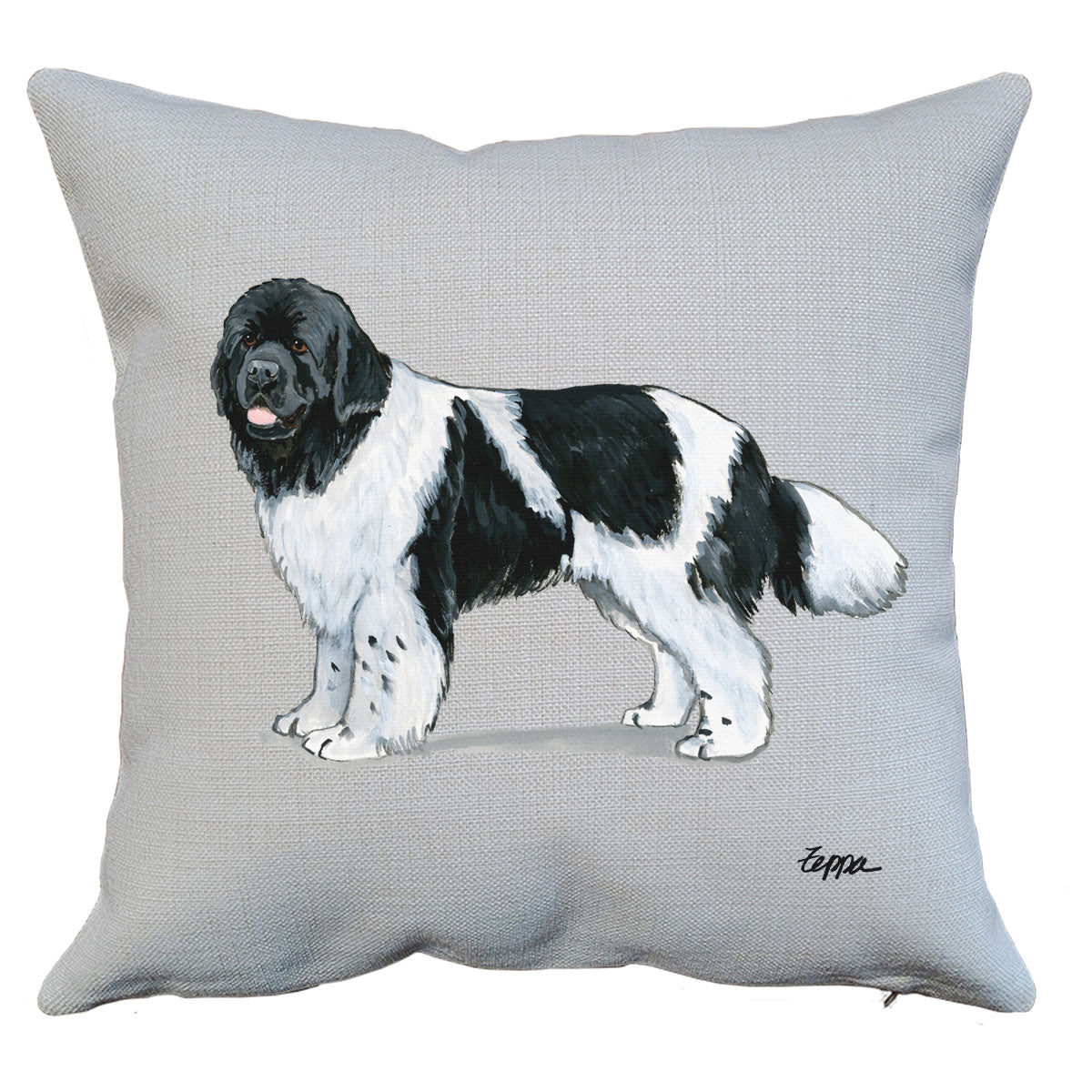 Landseer Newfoundland Throw Pillow