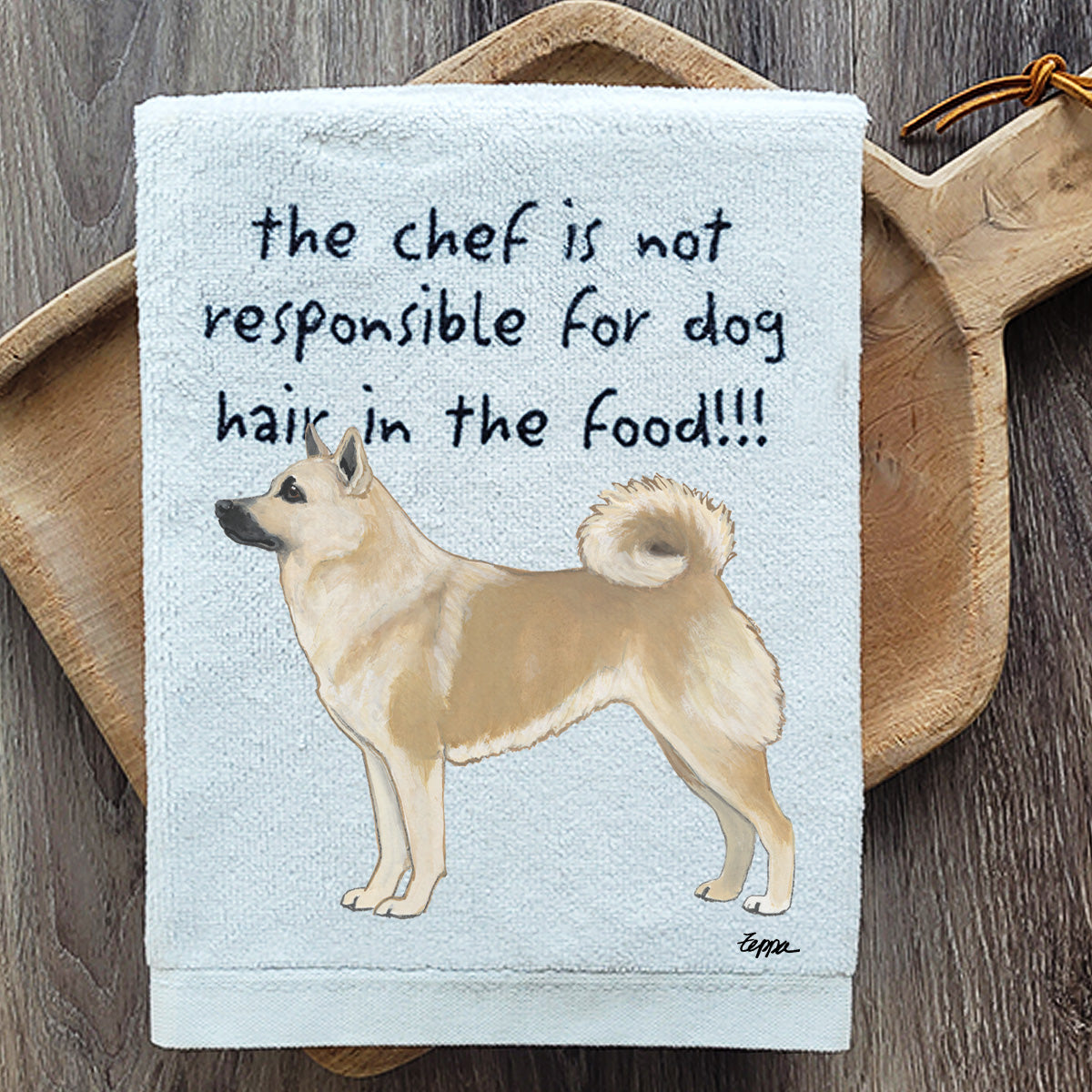 Norwegian Buhund Kitchen Towel