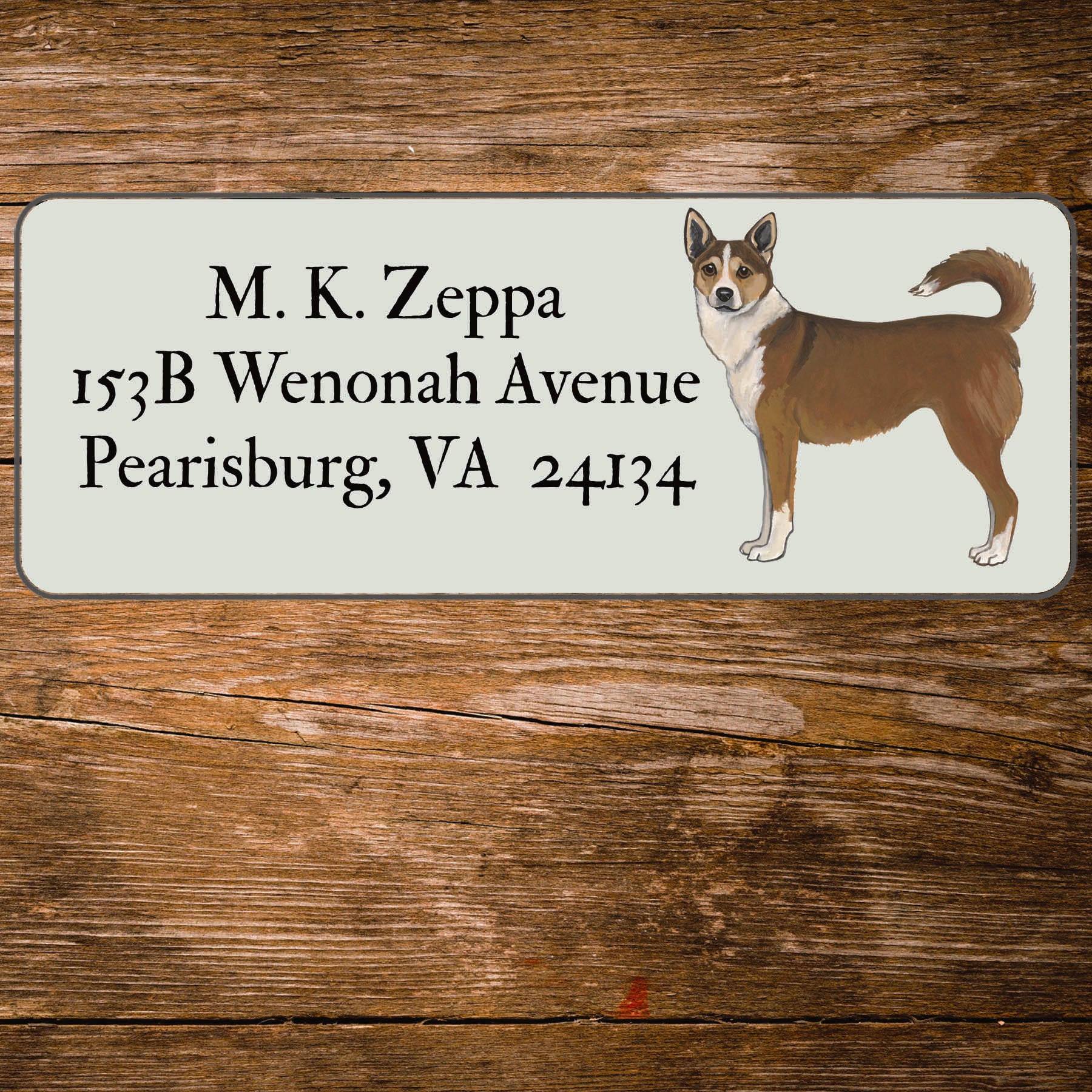Norwegian Lundehund Return Address Labels
