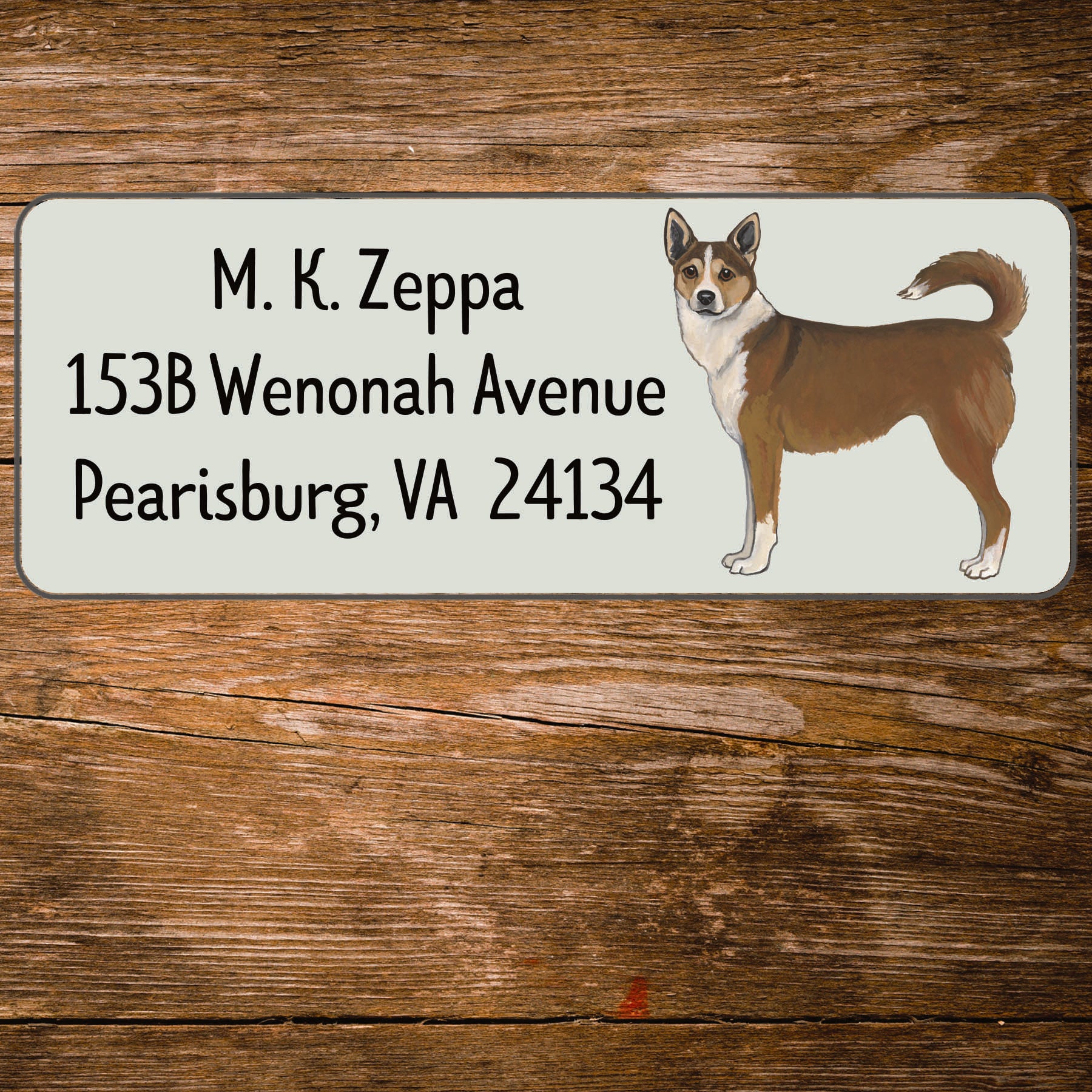 Norwegian Lundehund Return Address Labels