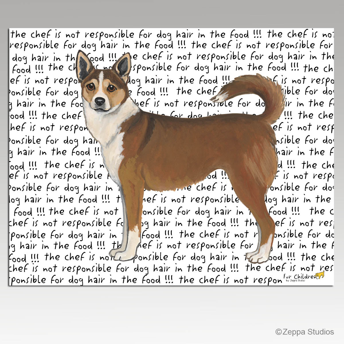 Norwegian Lundehund Tempered Glass Cutting Board