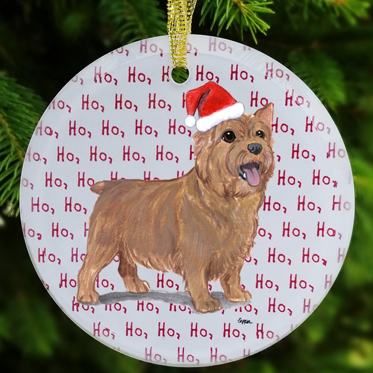 Norwich Terrier Christmas Ornaments