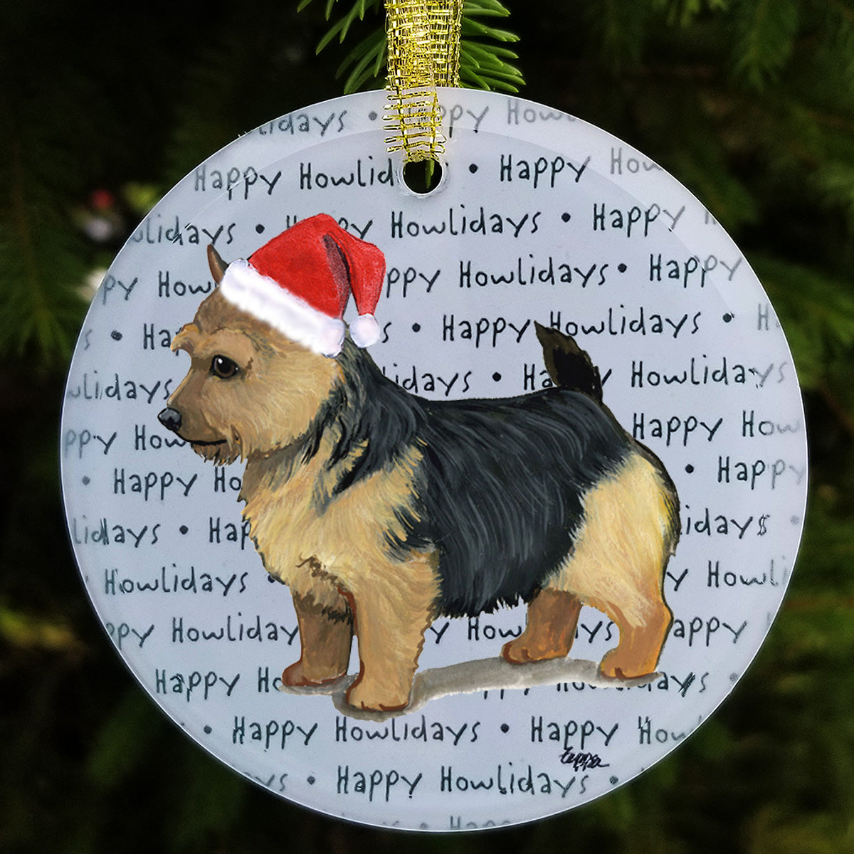 Norwich Terrier Christmas Ornaments
