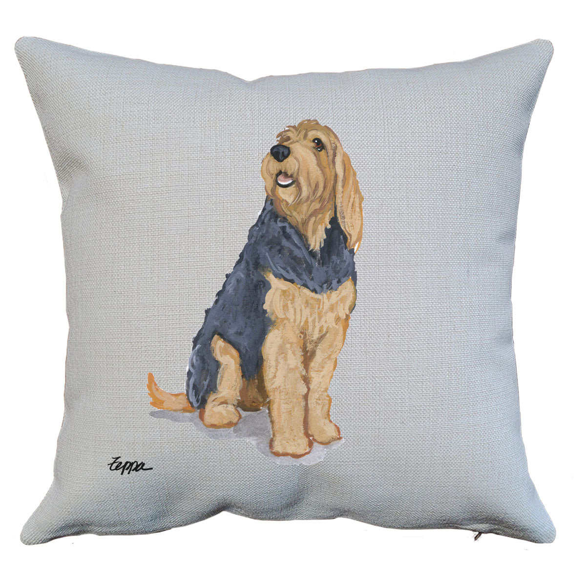 Otterhound Throw Pillow