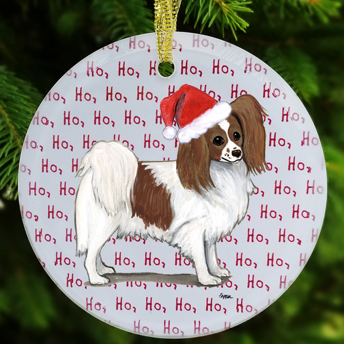 Papillon Christmas Ornaments