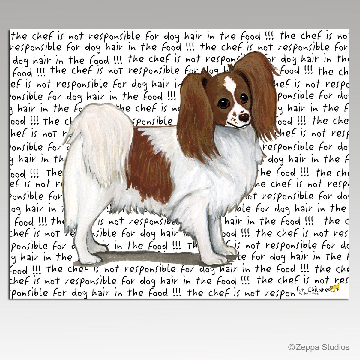 Papillon Message Cutting Board