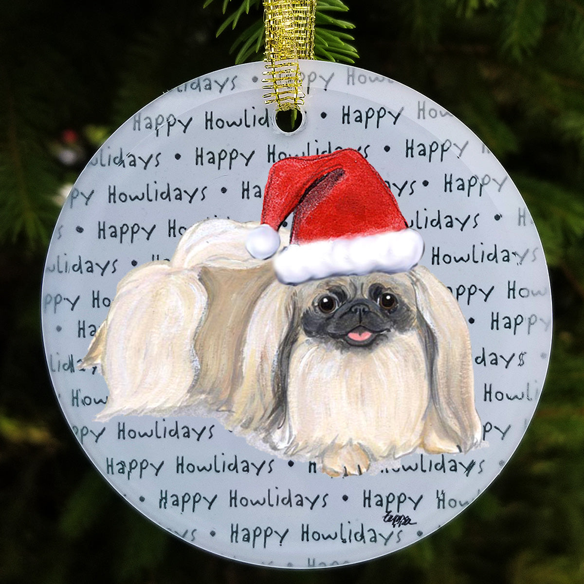 Pekingese Christmas Ornaments