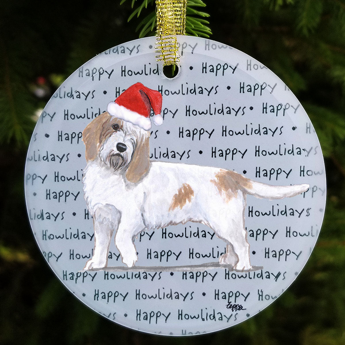 Petite Basset Griffon Vendeen Christmas Ornaments