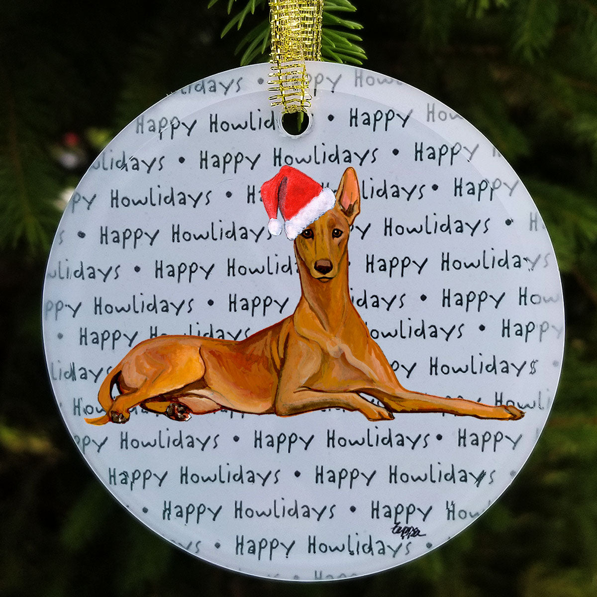 Pharaoh Hound Christmas Ornaments