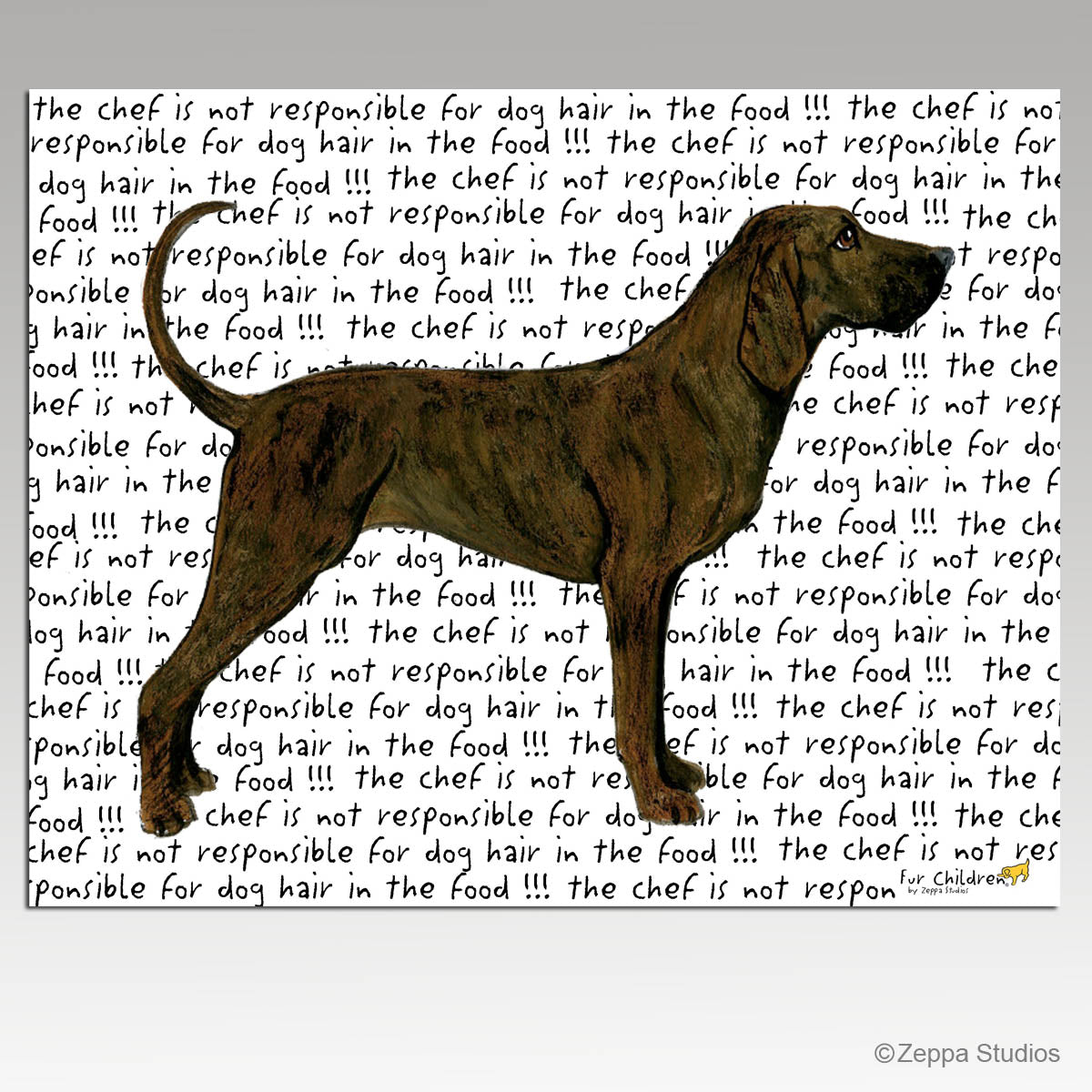 Plott Hound Glass Cutting Board