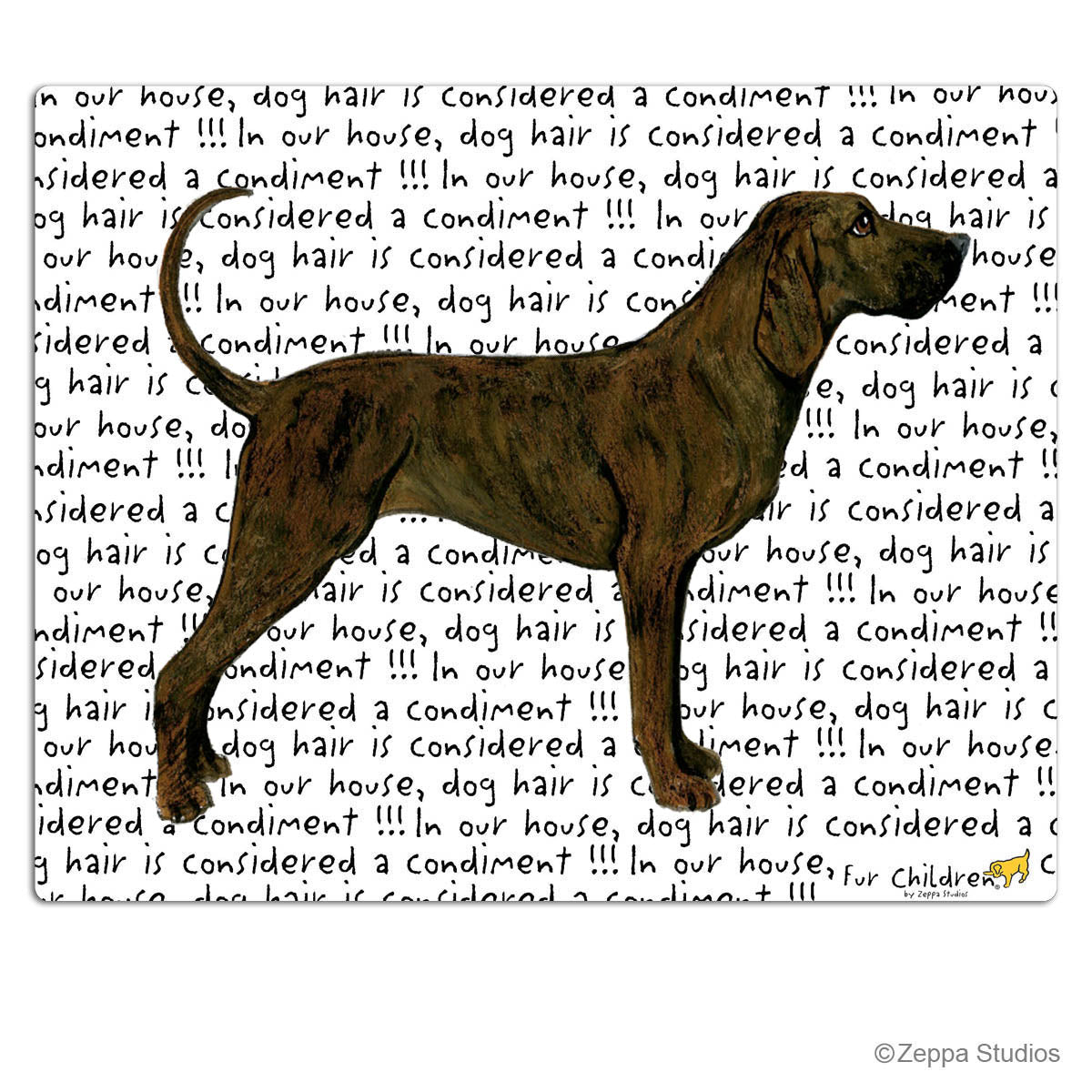 Plott Hound Glass Cutting Board