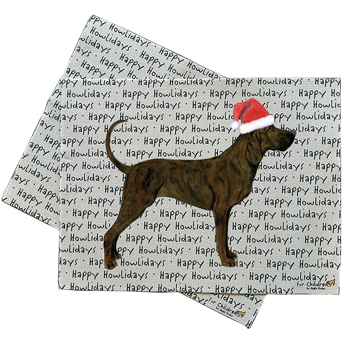 Plott Hound Happy Howliday Placemats