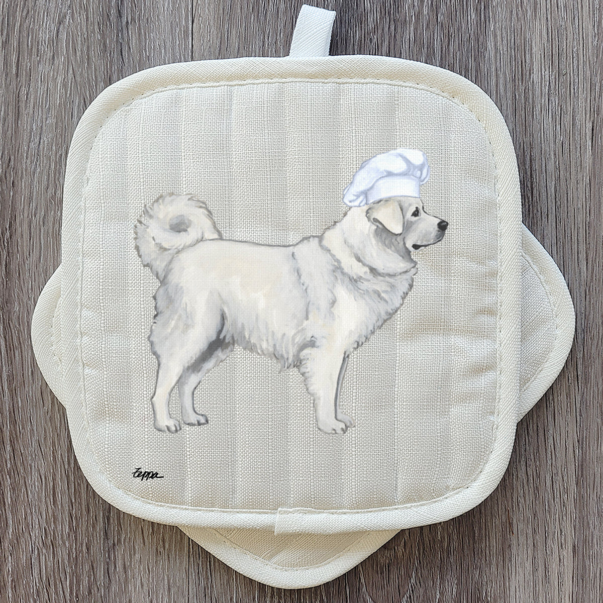 Polish Tatra Sheepdog Pot Holder Set