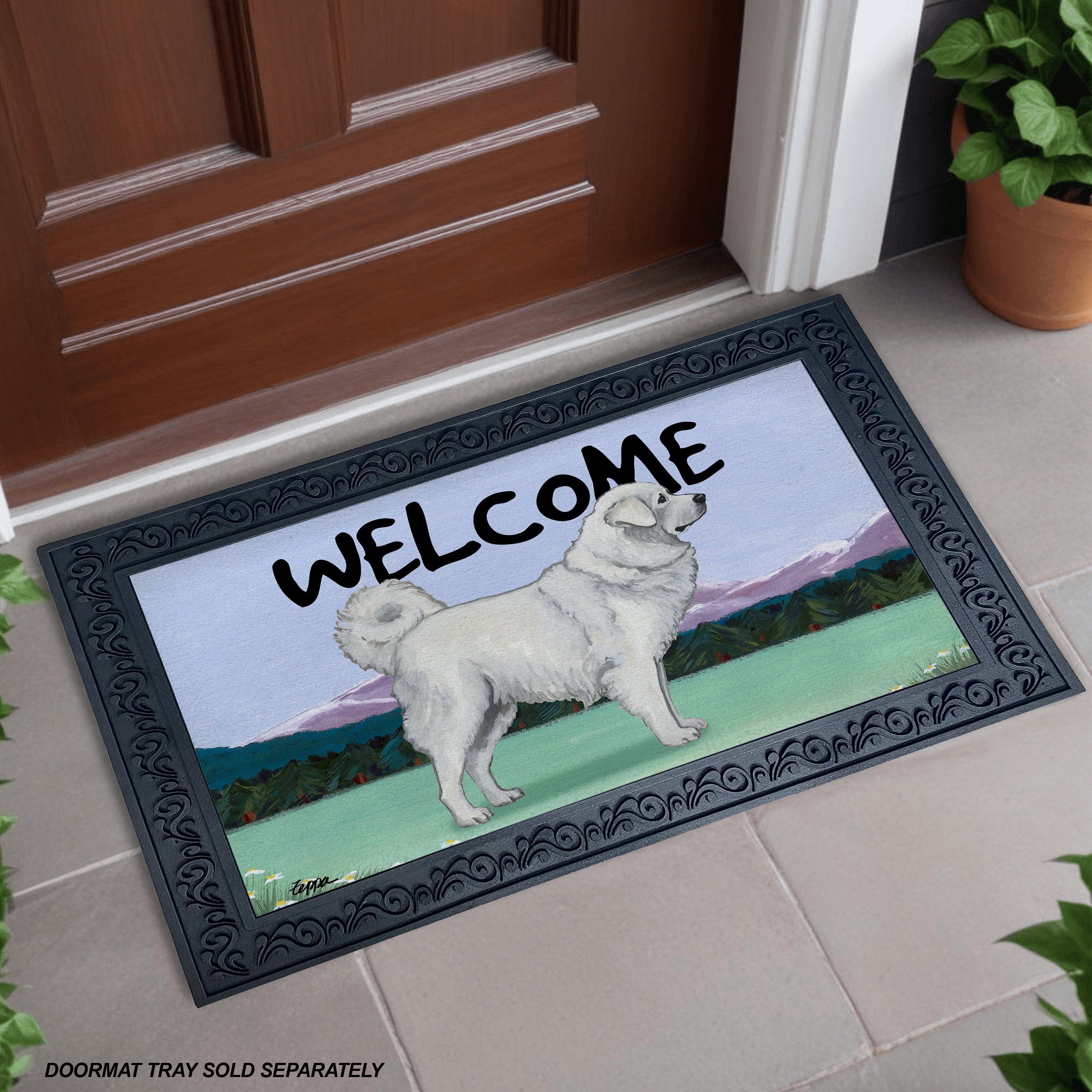 Polish Tatra Sheepdog Welcome Mat