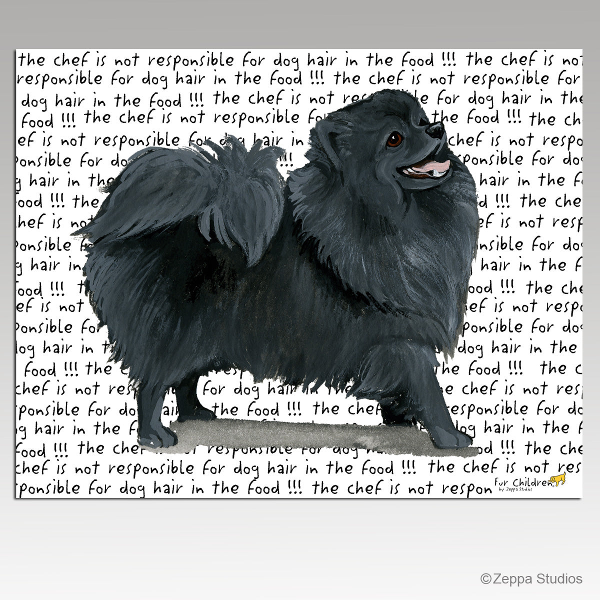 Pomeranian Message Cutting Board