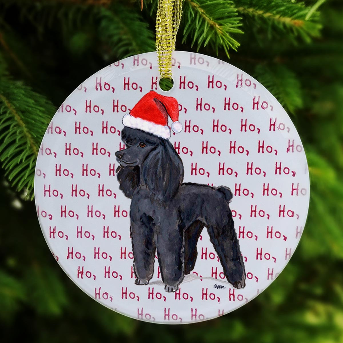 Poodle Christmas Ornaments