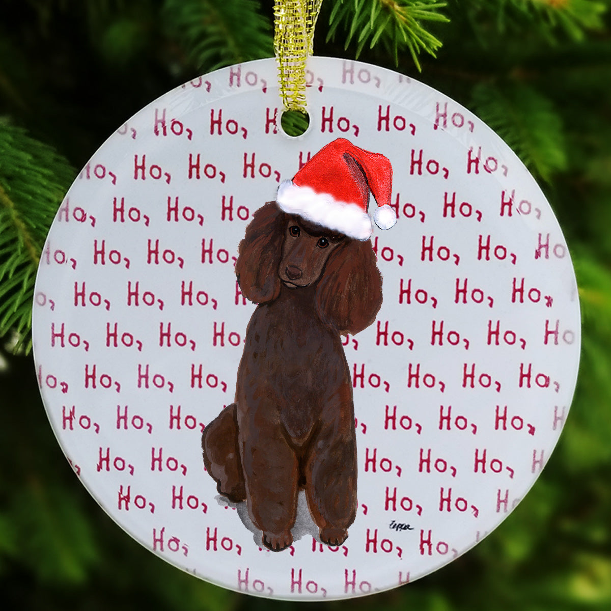 Poodle Christmas Ornaments