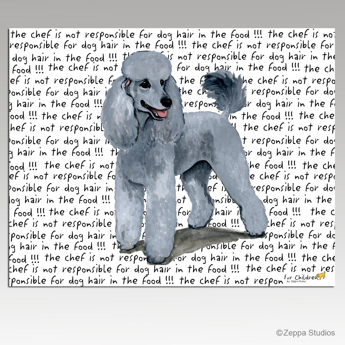 Poodle Message Cutting Board