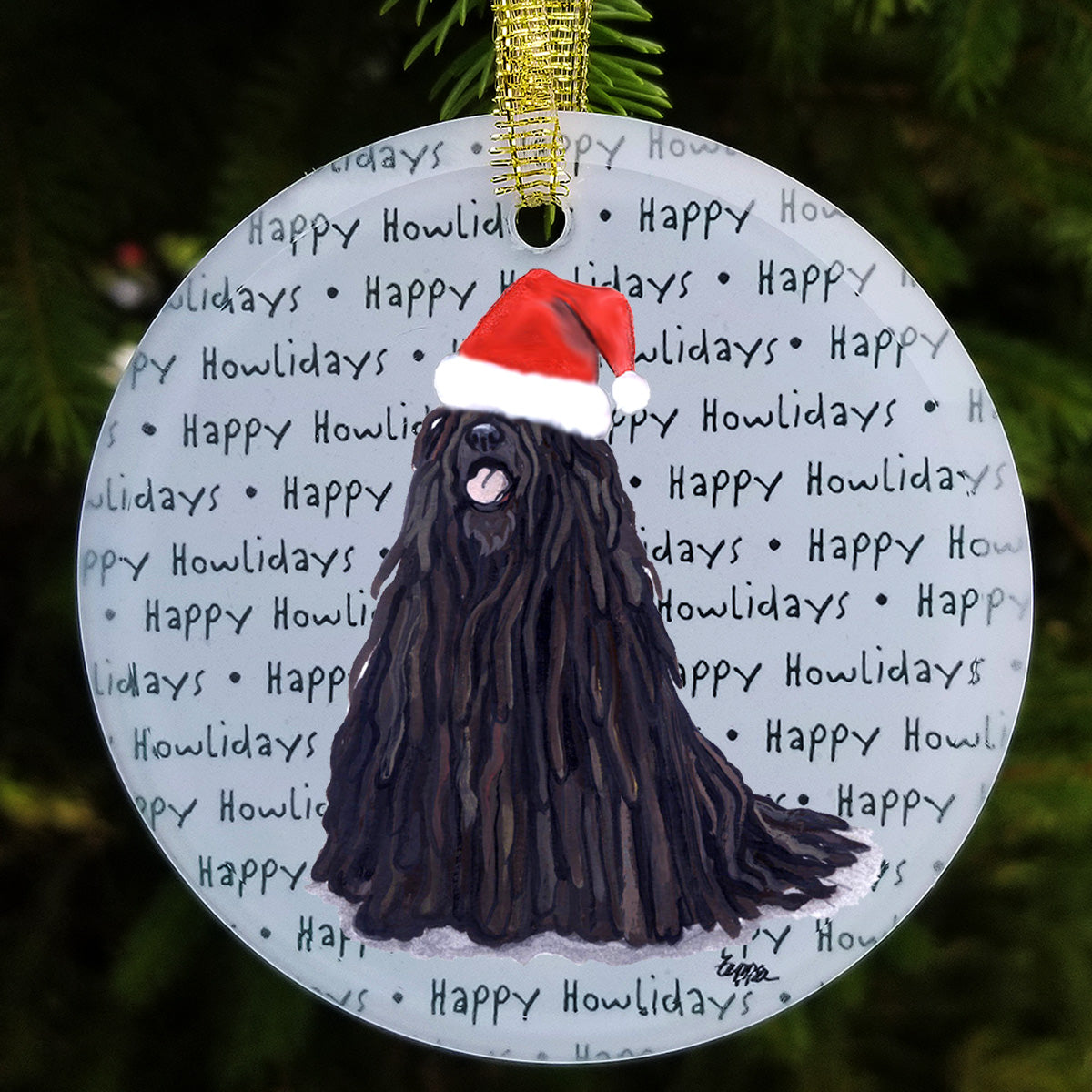 Puli Christmas Ornaments