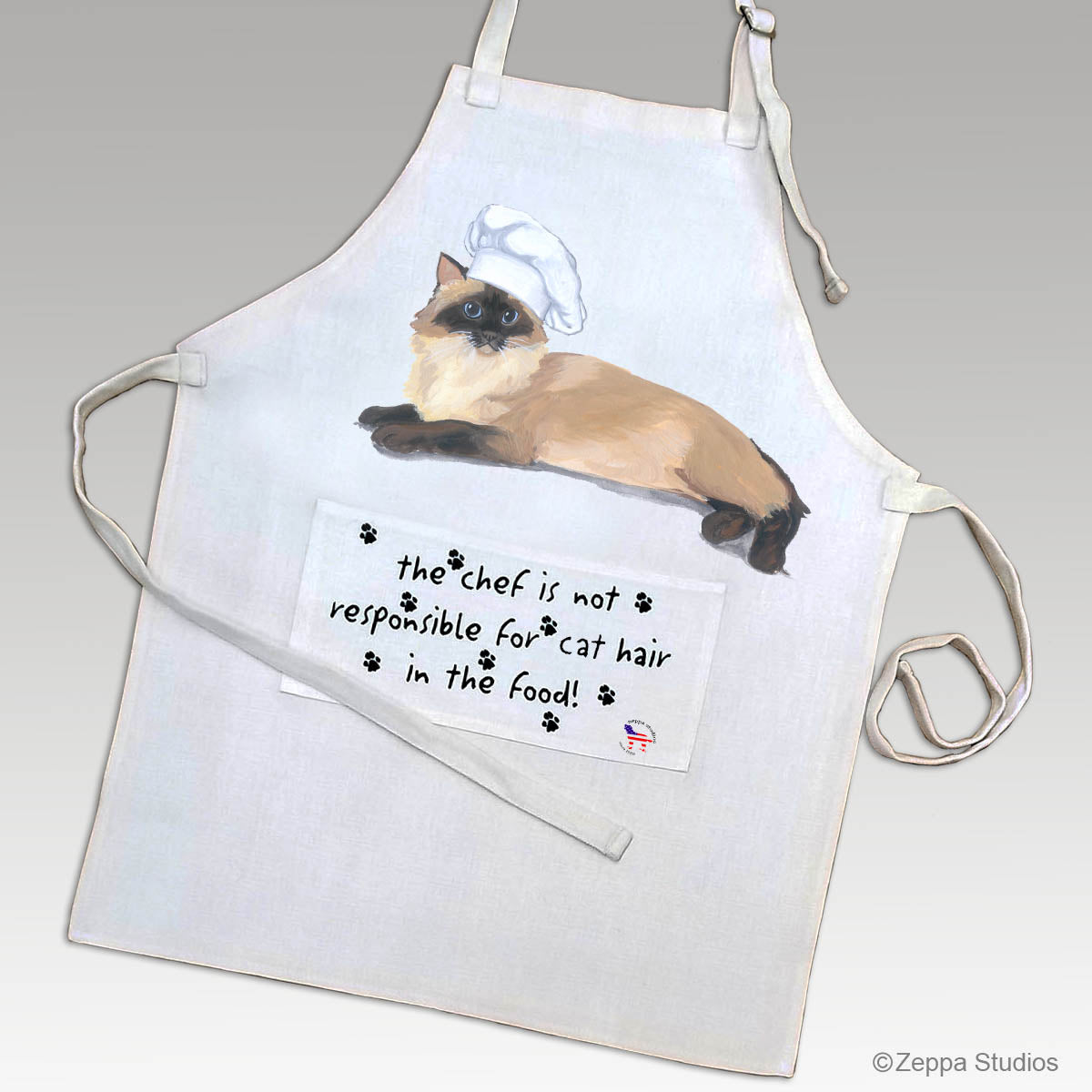 Rag Doll Cat Apron Design