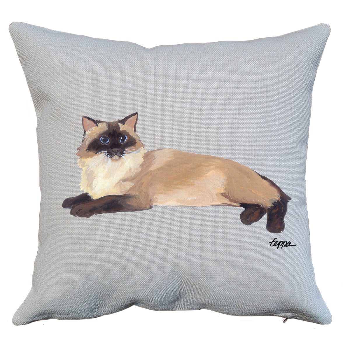 Rag Doll Cat Throw Pillow