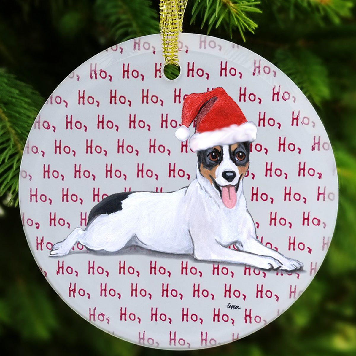 Rat Terrier Christmas Ornaments