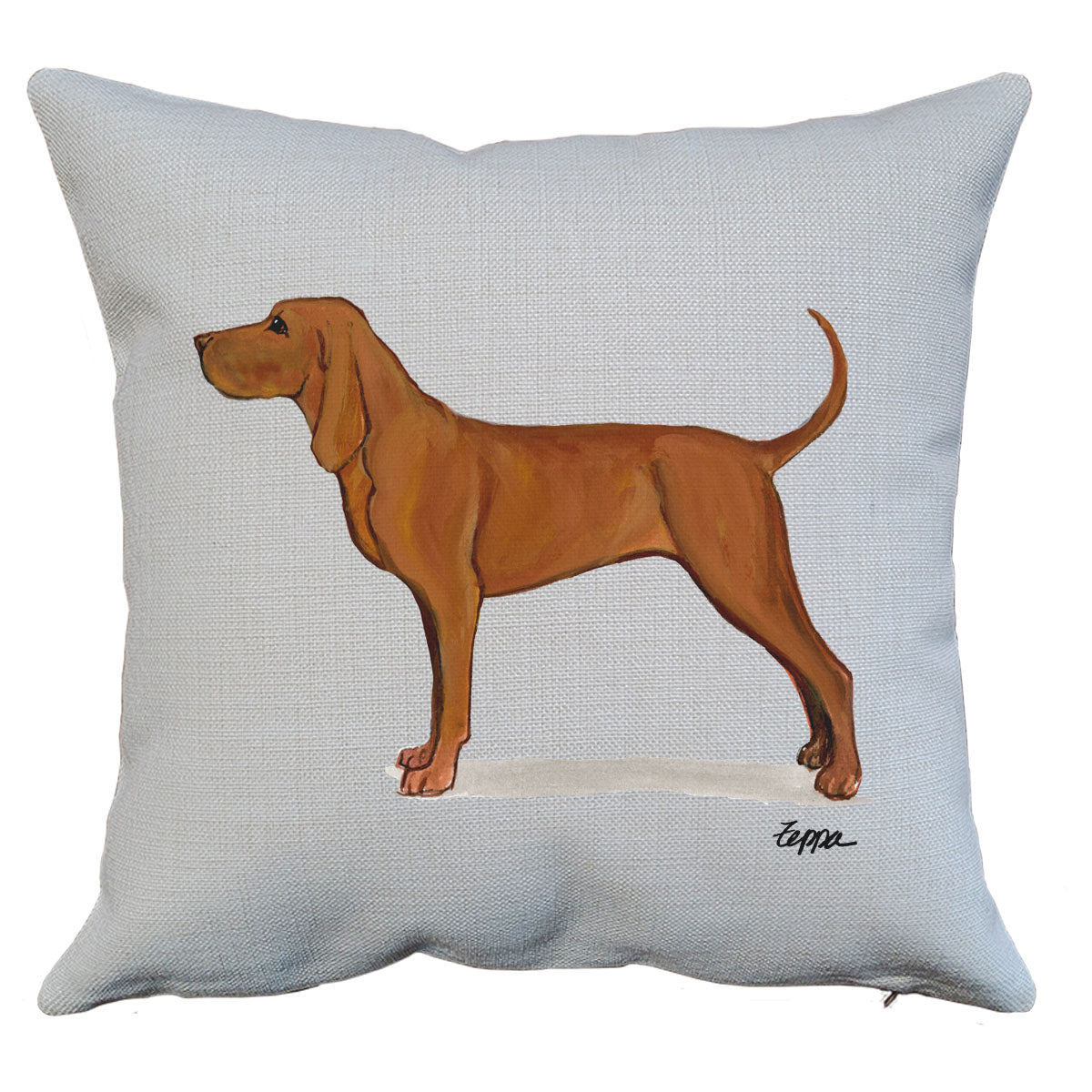 Redbone Coonhound Throw Pillow