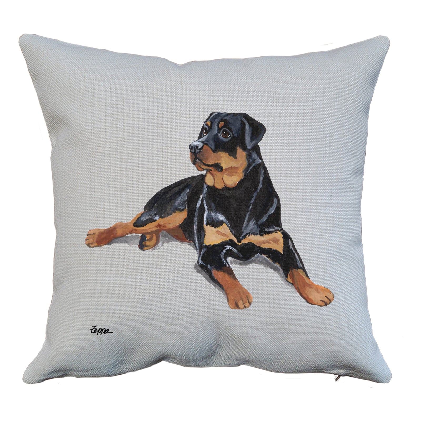 Rottweiler Throw Pillow