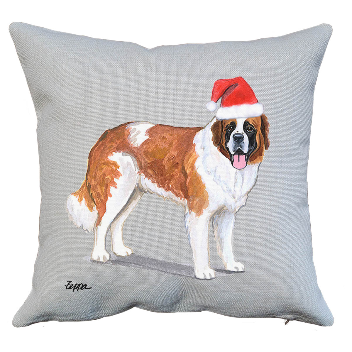 Saint Bernard Santa Pillow