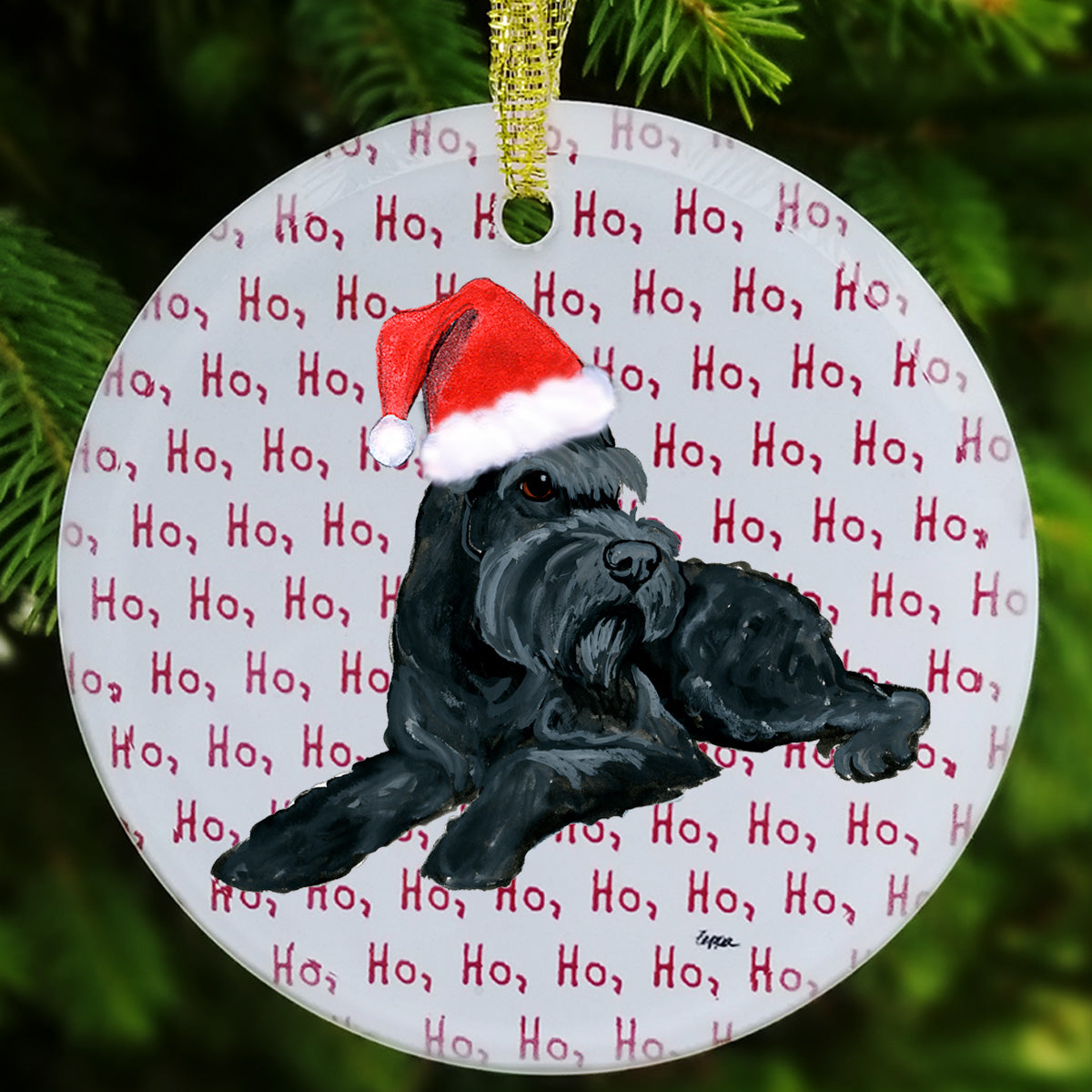 Schnauzer Christmas Ornaments
