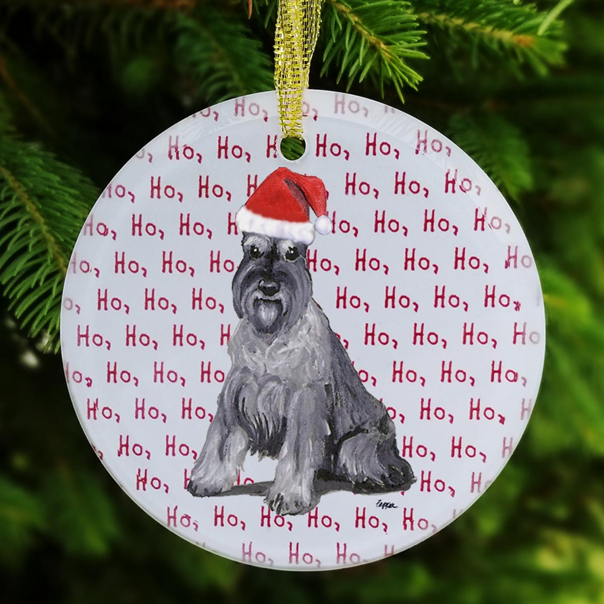 Schnauzer Christmas Ornaments
