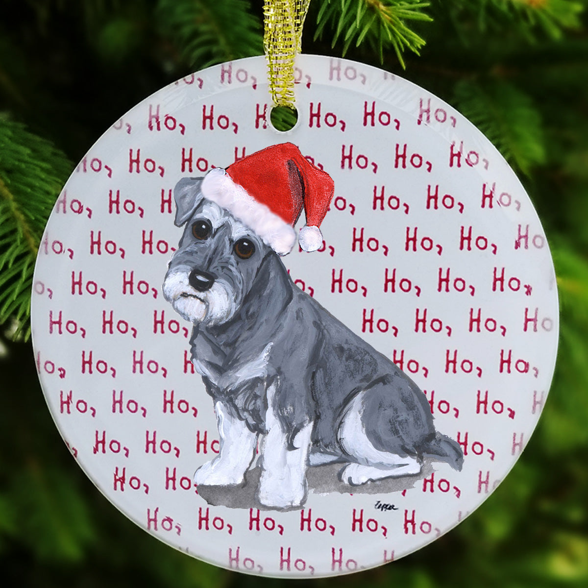 Schnauzer Christmas Ornaments