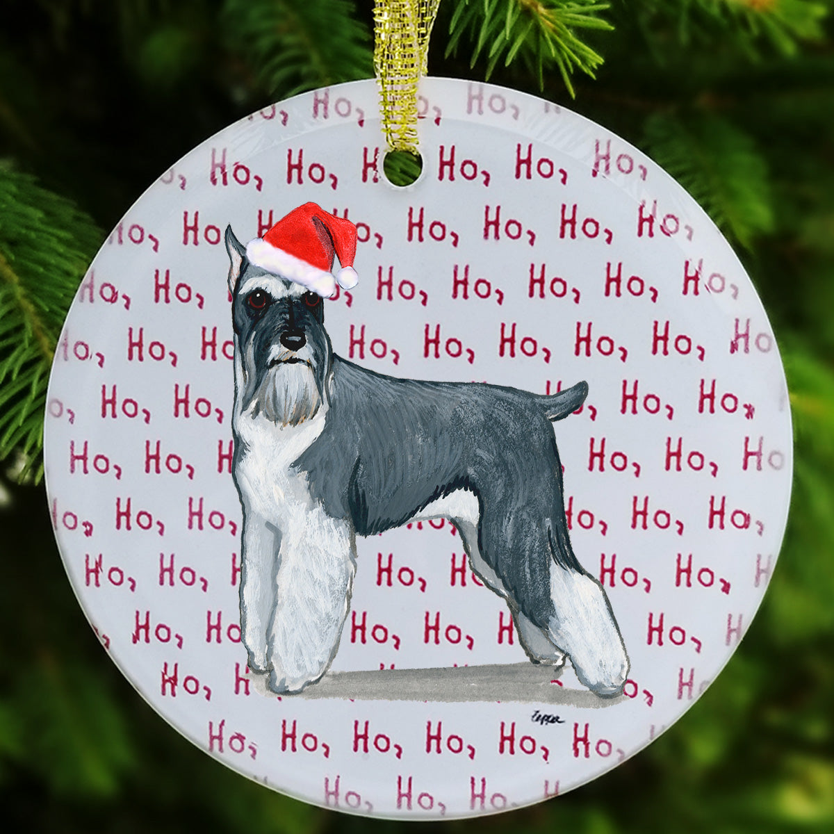 Schnauzer Christmas Ornaments