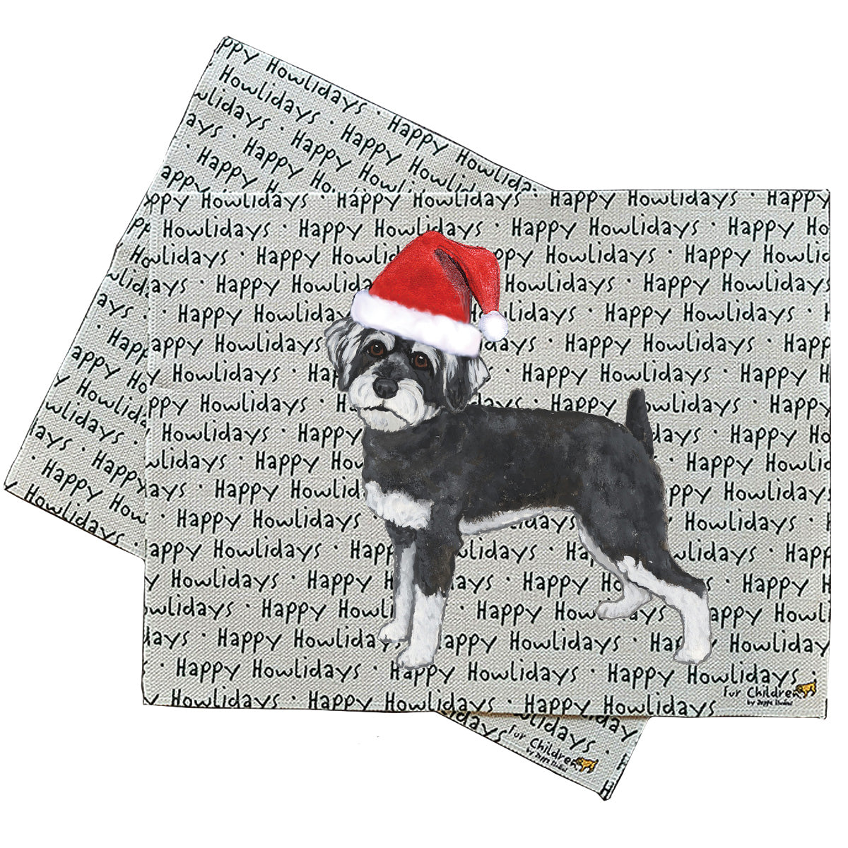 Schoodle Happy Howliday Placemats