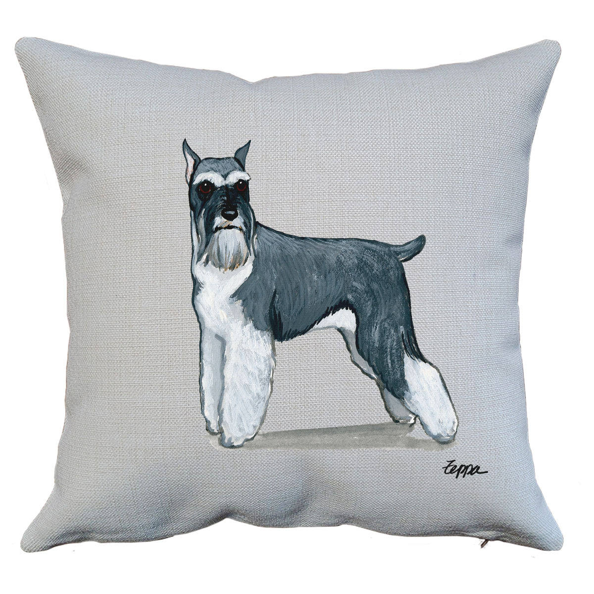 Schnauzer Standing Pillow