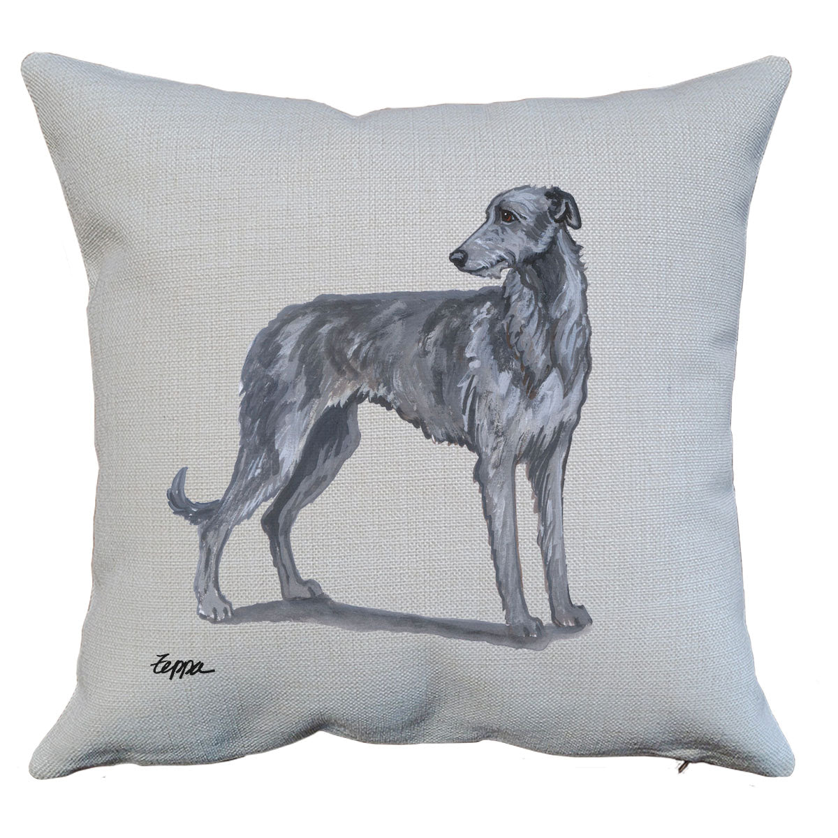 Scottish Deerhound Throw Pillow