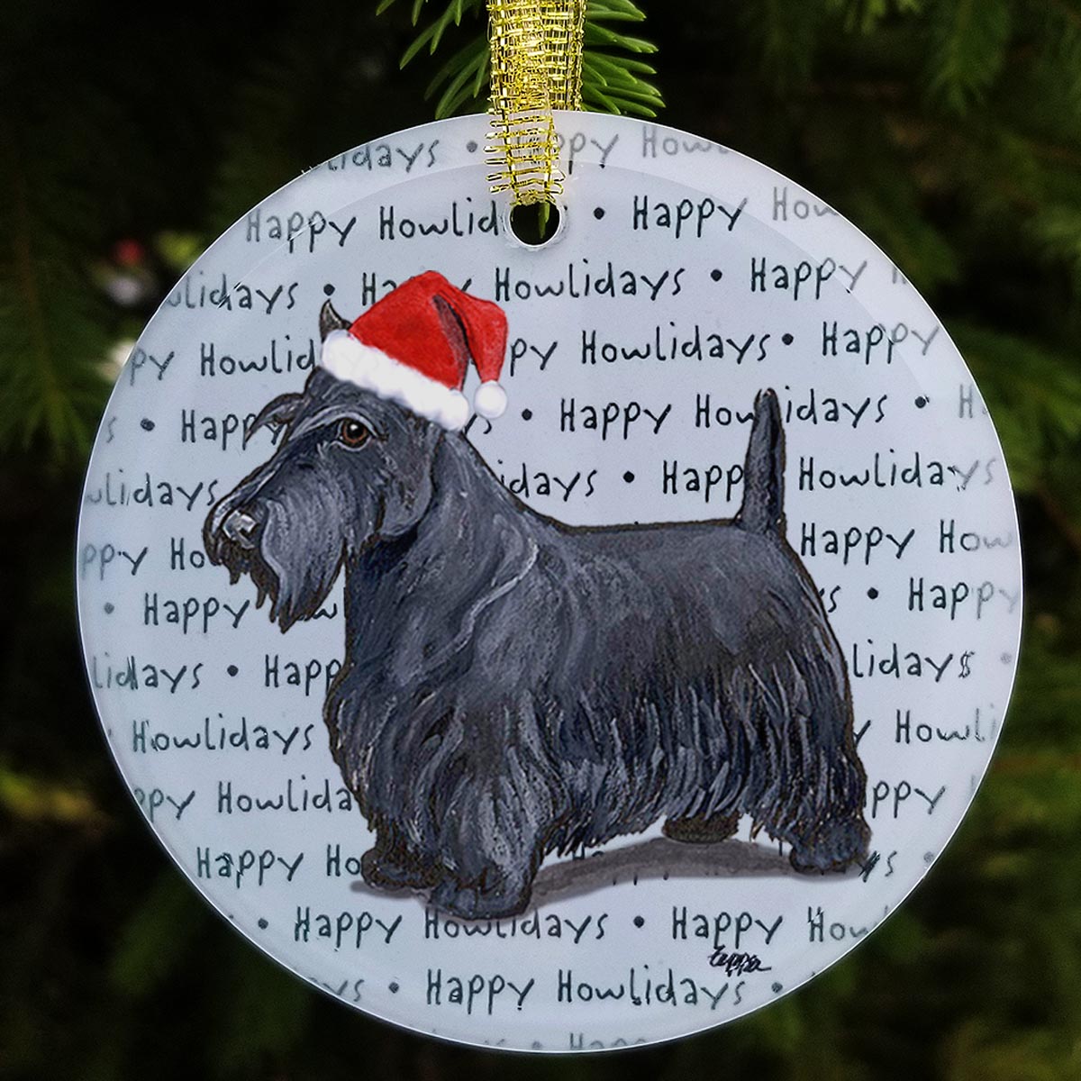 Scottish Terrier Christmas Ornaments