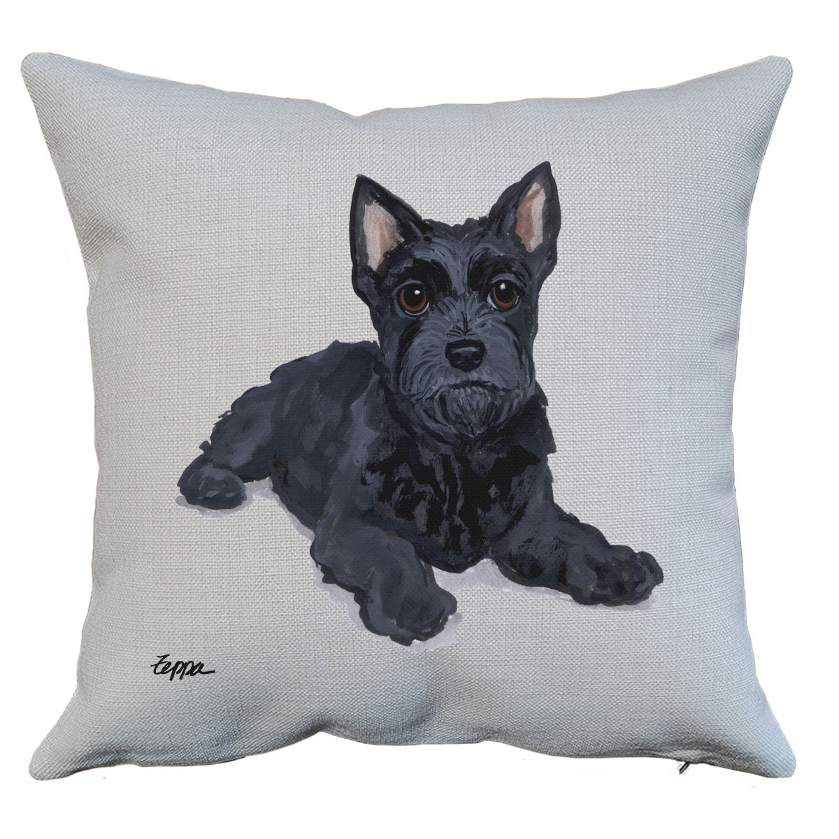 Scottish Terrier Puppy Throw Pillow