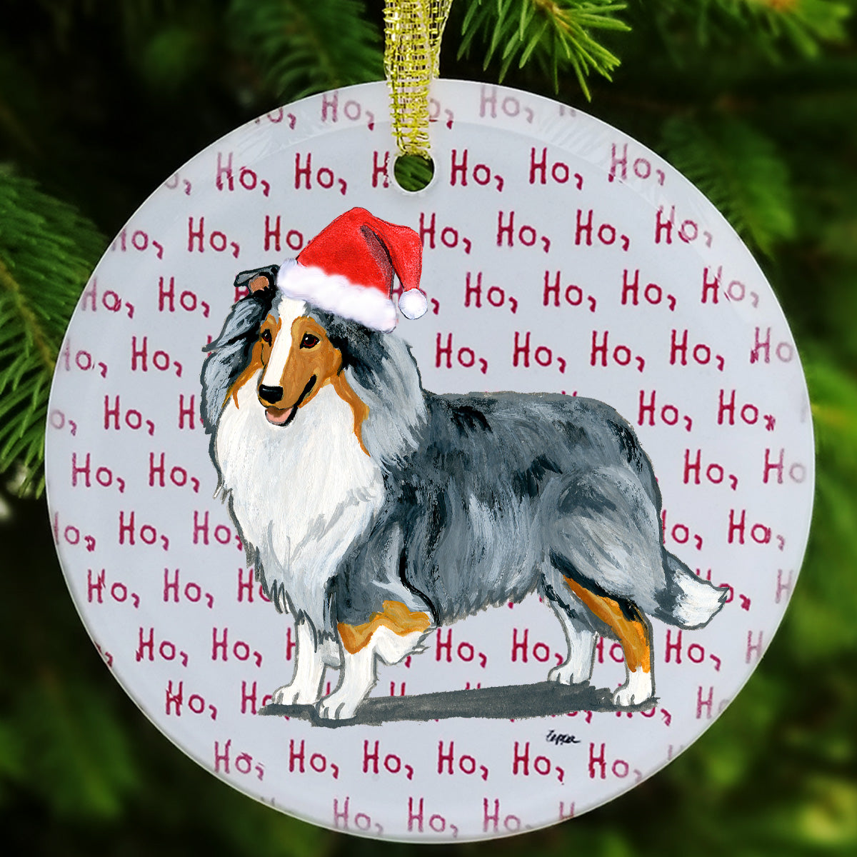 Shetland Sheepdog Christmas Ornaments