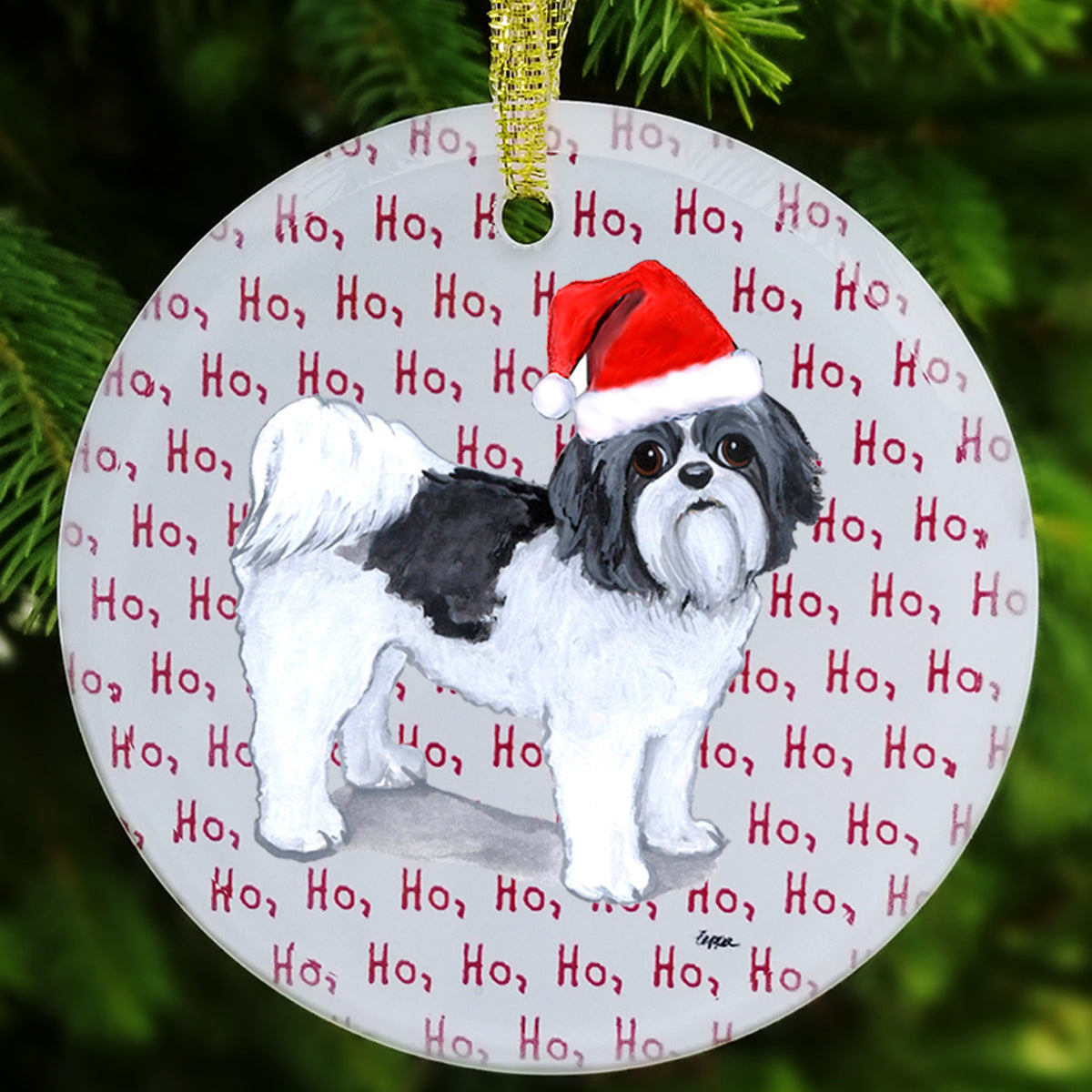 Shih Tzu Christmas Ornaments