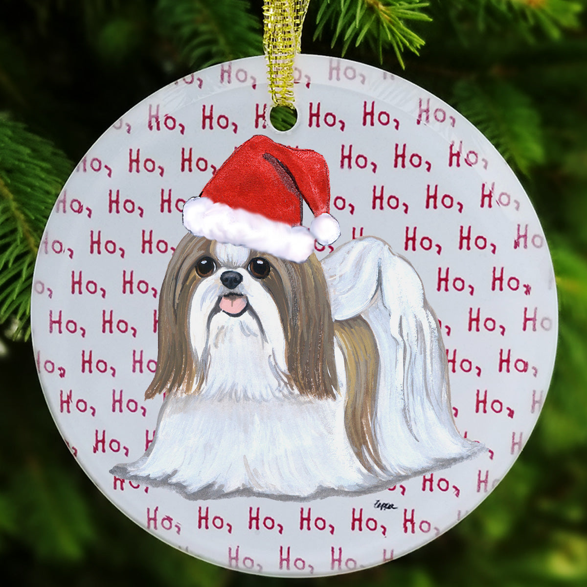 Shih Tzu Christmas Ornaments