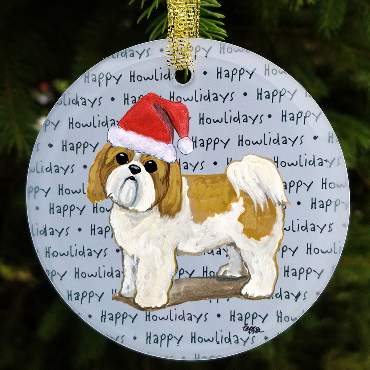 Shih Tzu Christmas Ornaments