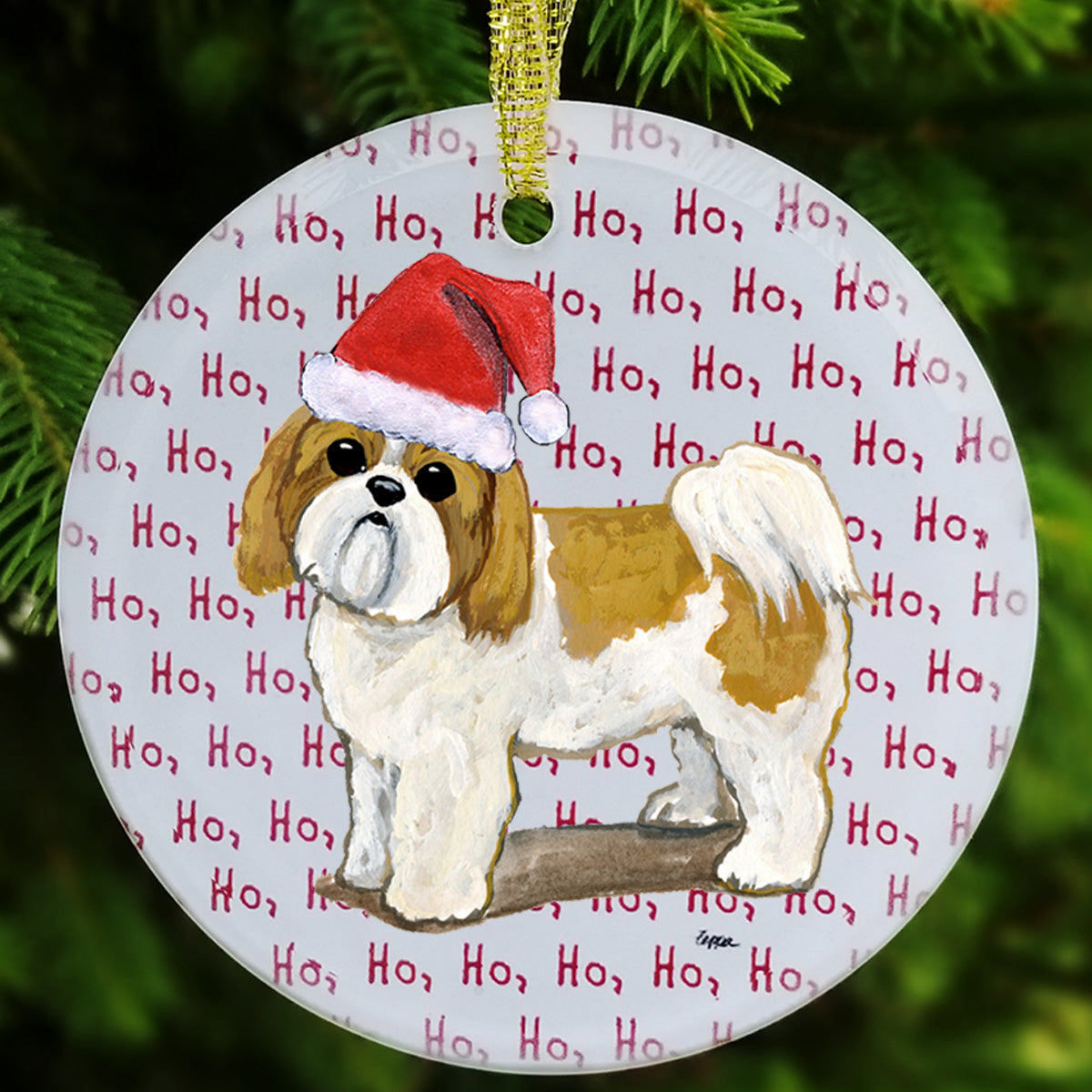 Shih Tzu Christmas Ornaments